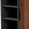 Baxton Studio Idina Walnut Brown and Grey Finished Wood 1-Door Shoe Cabinet 173-10905 - alternate 2